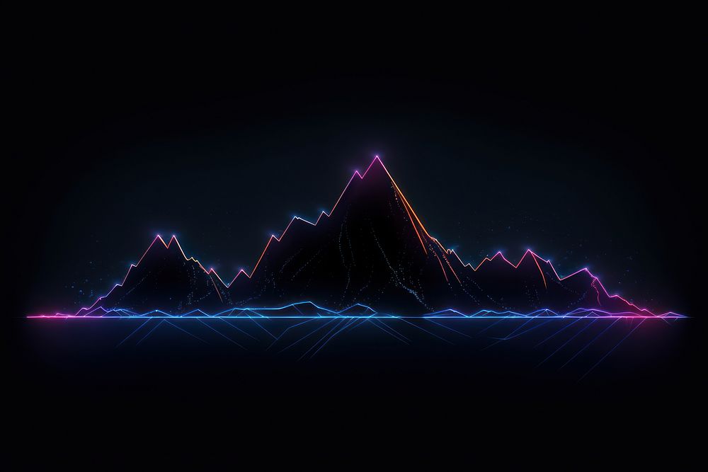 Mountains border backgrounds nature light. AI generated Image by rawpixel.