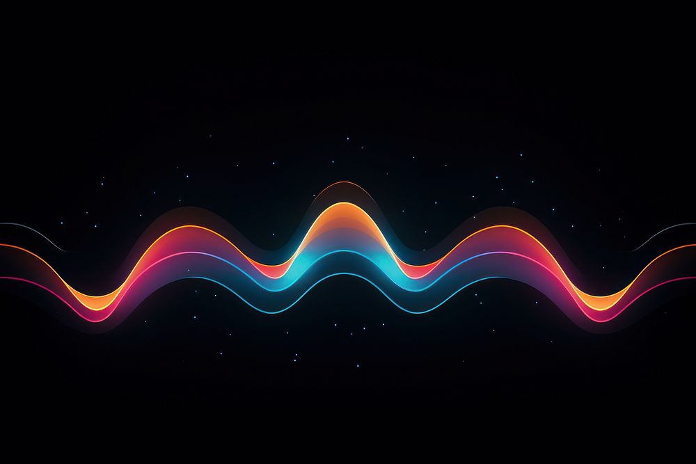 Abstract shapes border backgrounds light night. AI generated Image by rawpixel.
