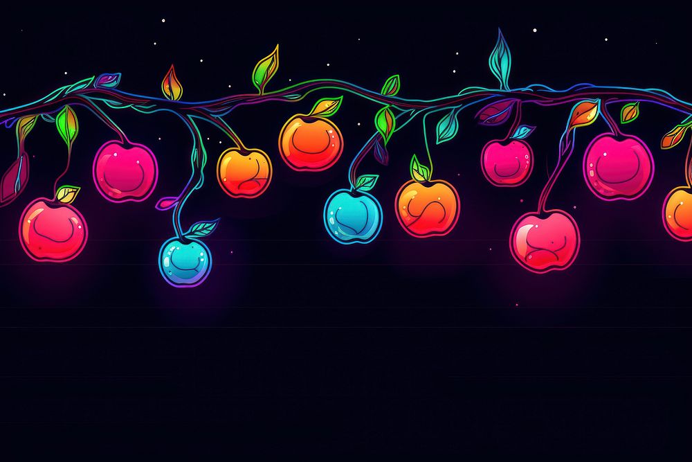 Apples border backgrounds fruit plant. AI generated Image by rawpixel.