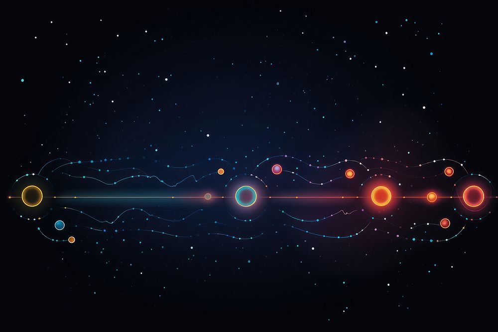 Astrology border astronomy light night. AI generated Image by rawpixel.