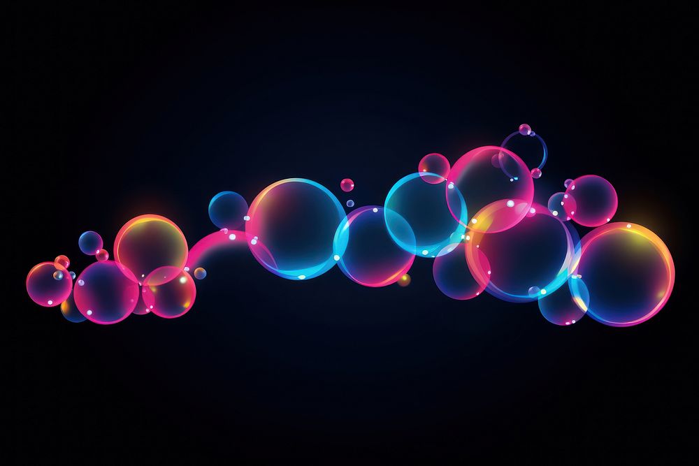 Bubble border sphere purple light. AI generated Image by rawpixel.