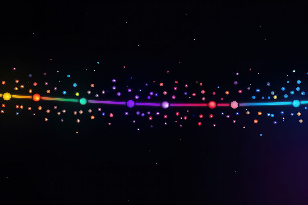 Dots border backgrounds light night. AI generated Image by rawpixel.