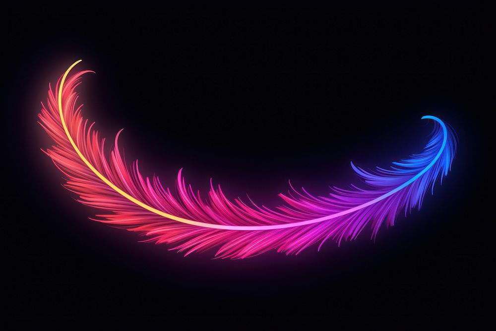 Feather border pattern nature light. AI generated Image by rawpixel.