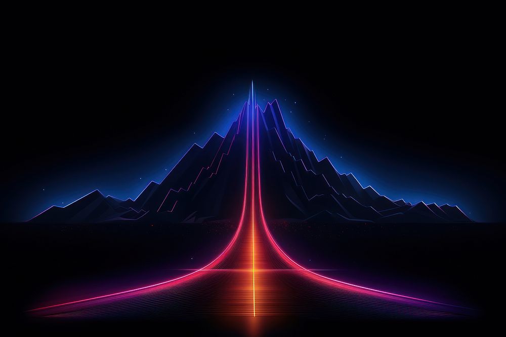 Road border backgrounds light night. AI generated Image by rawpixel.