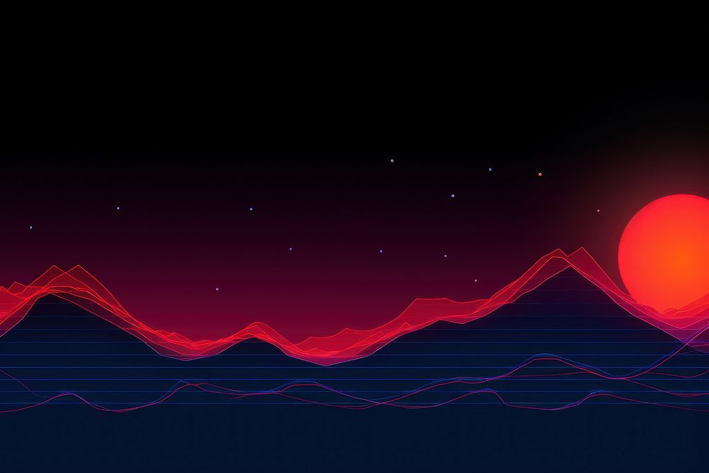 Sunset border backgrounds astronomy nature. AI generated Image by rawpixel.