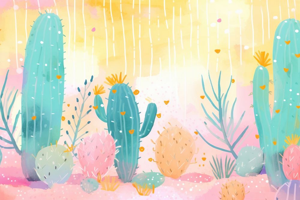  Cactus backgrounds outdoors pattern. AI generated Image by rawpixel.