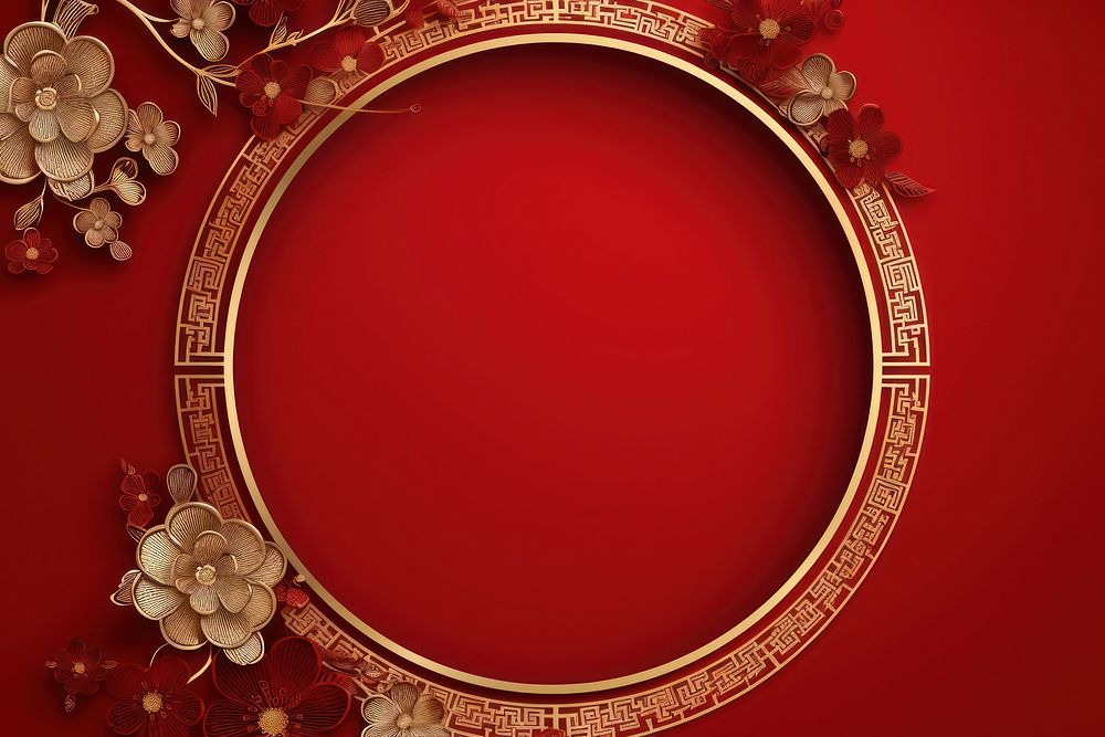 Chinese new year background backgrounds circle celebration.