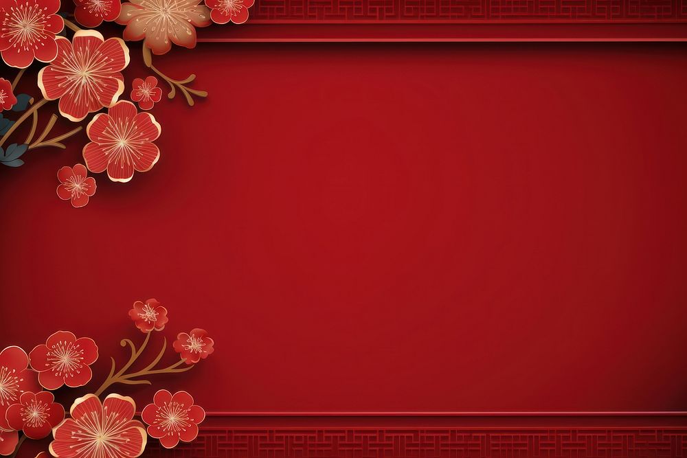 Chinese new year background backgrounds flower plant.