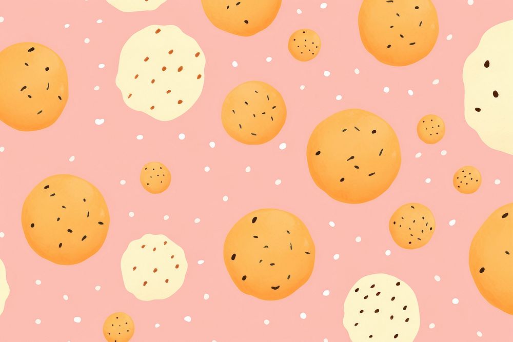  Cookie pattern backgrounds food. AI generated Image by rawpixel.