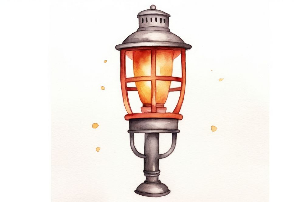 Lamp lantern architecture illuminated. AI generated Image by rawpixel.