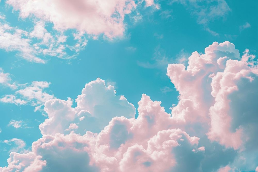 Donut shaped clouds in the sky backgrounds outdoors nature.