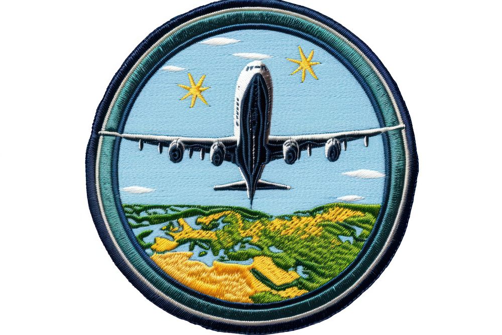 Airport badge transportation aircraft.