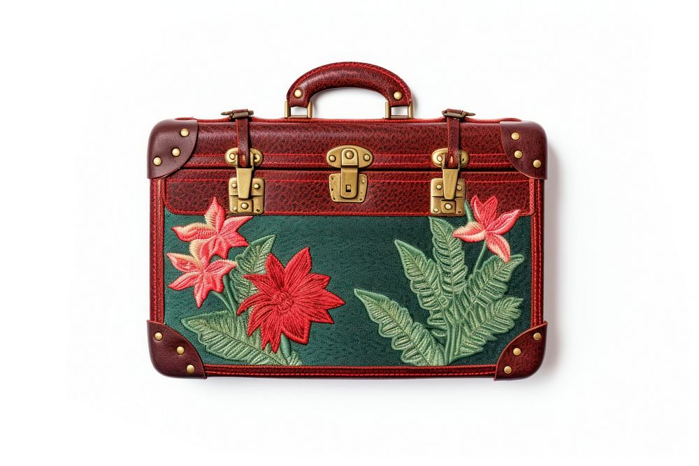Suitcase briefcase handbag red.