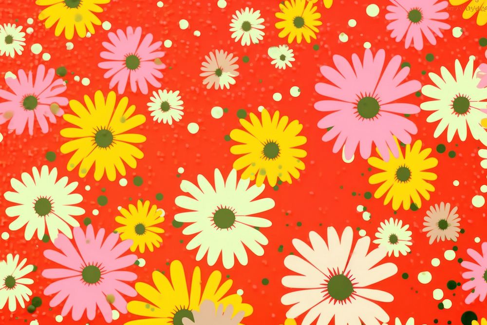  Flower pattern backgrounds petal. AI generated Image by rawpixel.