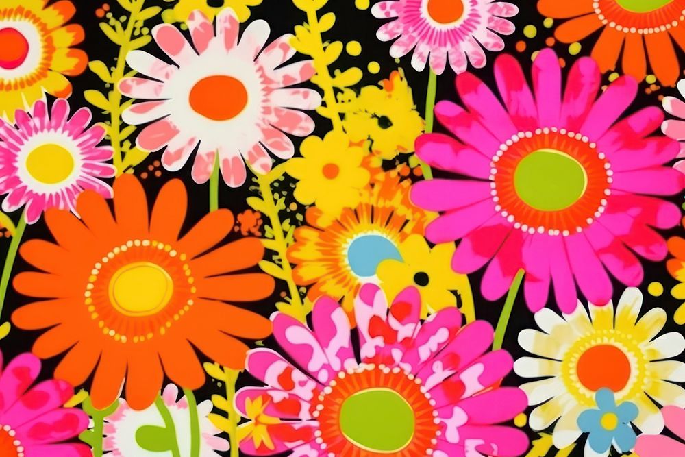 Flower pattern backgrounds nature. AI generated Image by rawpixel.
