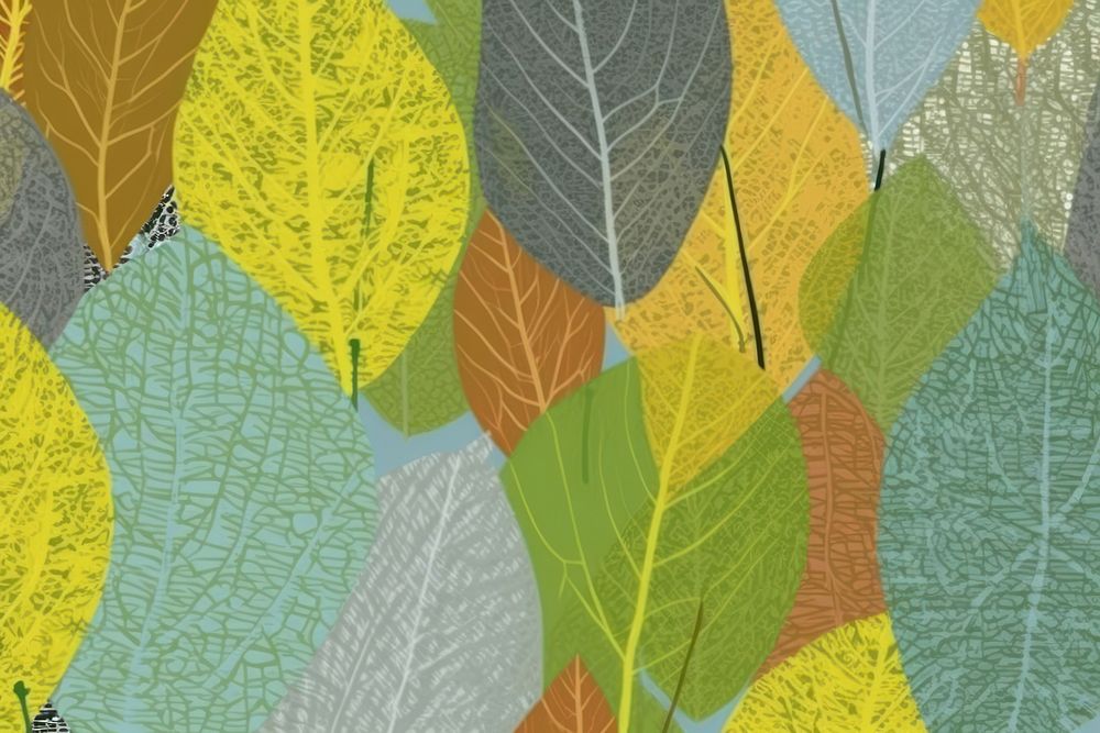  Leaf backgrounds outdoors pattern. AI generated Image by rawpixel.