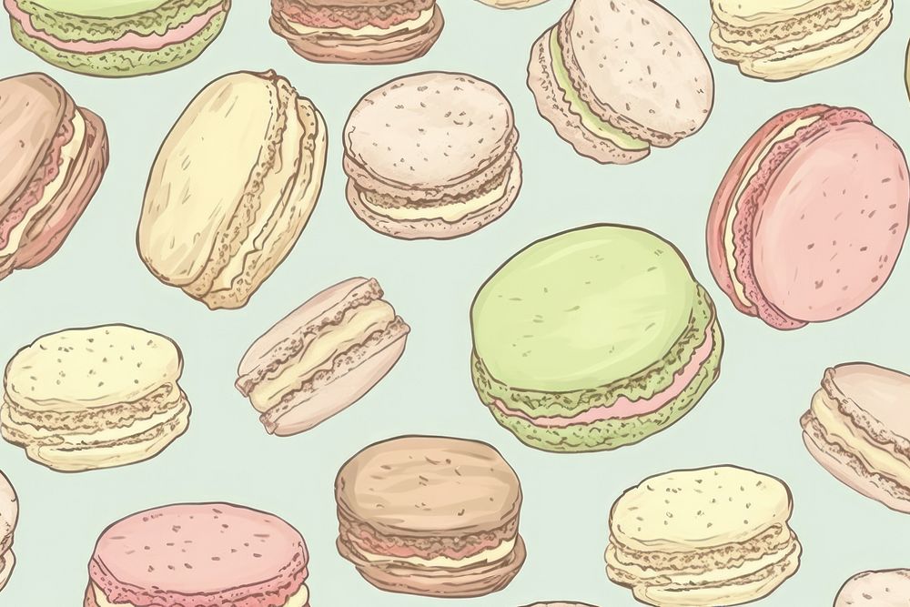 Macaron backgrounds macarons pattern. AI | Premium Photo Illustration ...