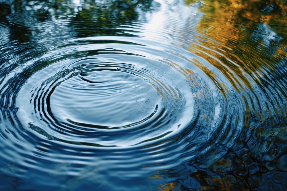 Ripples on water surface backgrounds outdoors nature.