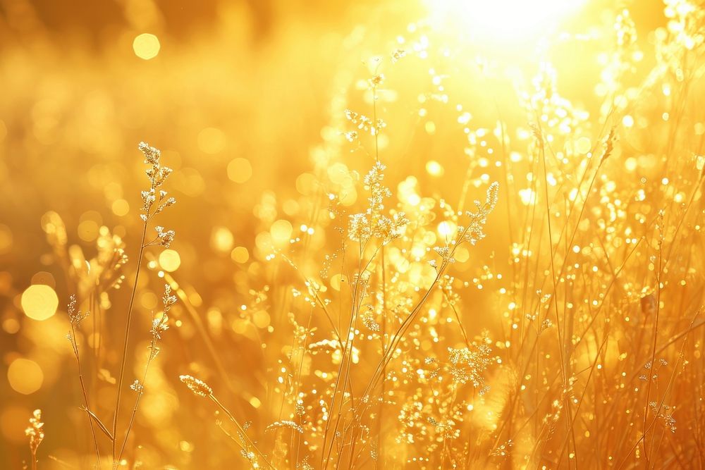 Golden field sunlight backgrounds outdoors.
