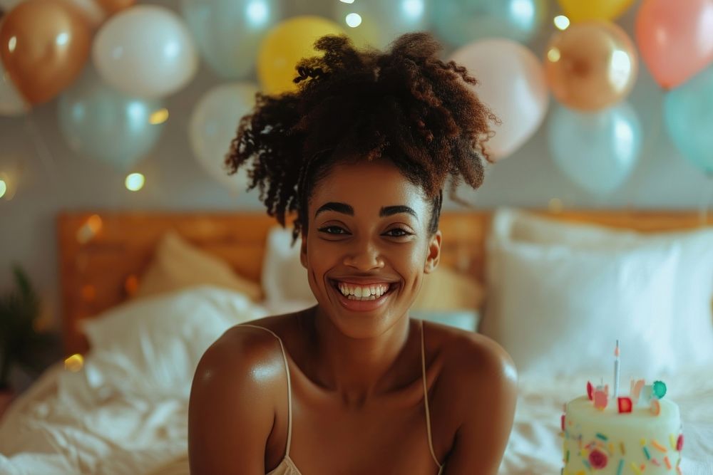 Celebrating birthday laughing people smile. | Premium Photo - rawpixel