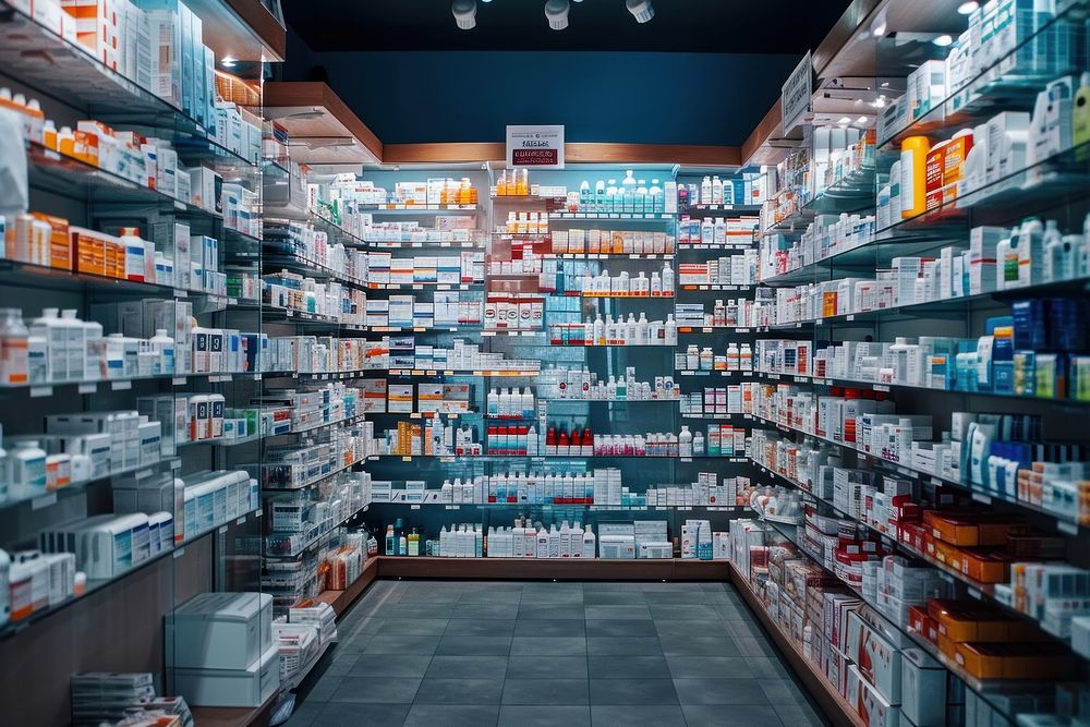 Pharmacy architecture arrangement consumerism.