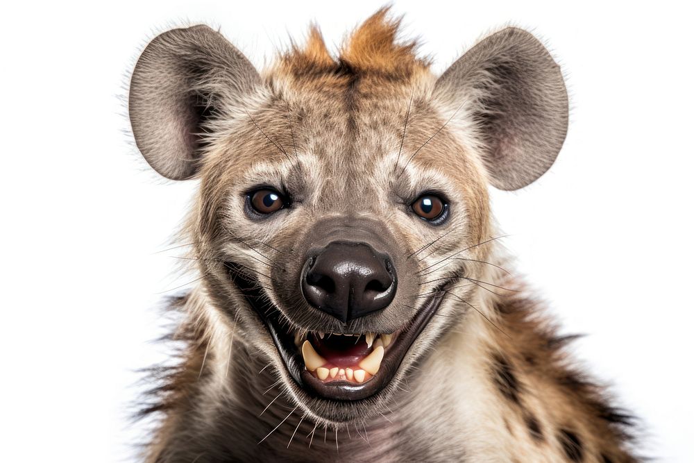 Smiling hyena wildlife mammal animal. | Free Photo - rawpixel