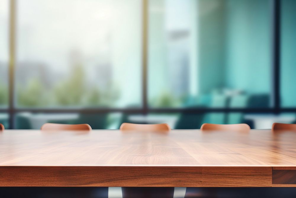 Meeting room table furniture office. AI generated Image by rawpixel.