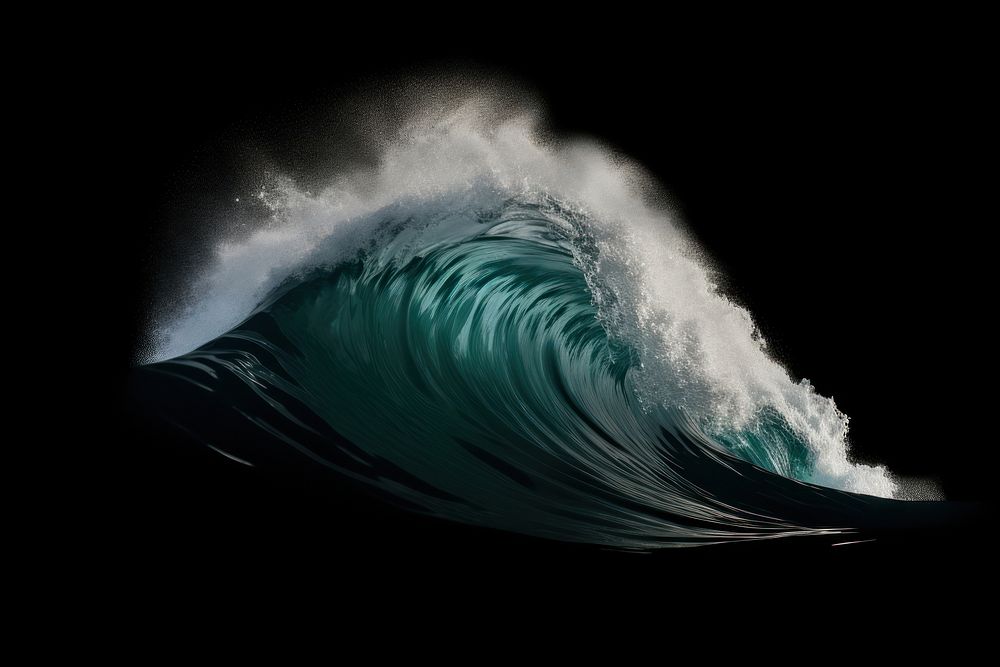 Wave nature ocean sea. AI generated Image by rawpixel.