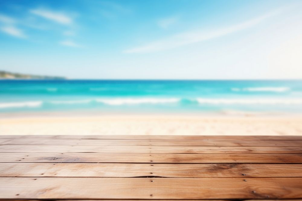 Beach wood backgrounds outdoors. AI generated Image by rawpixel.