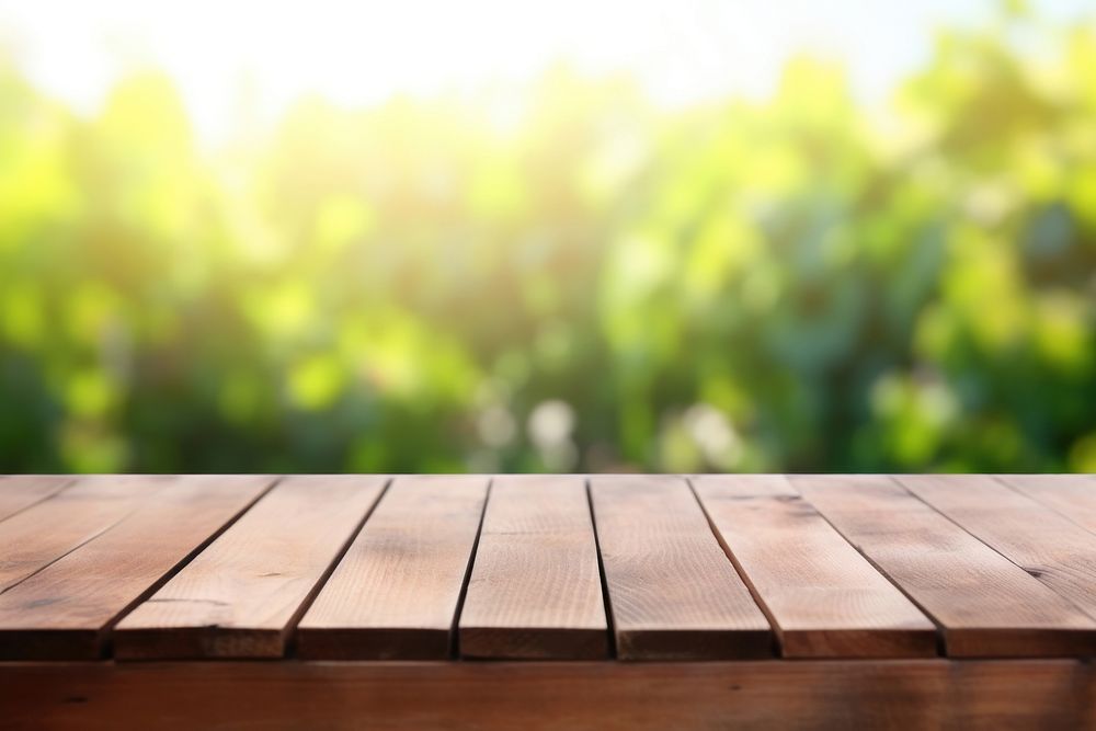Grape yard table wood backgrounds. AI generated Image by rawpixel.