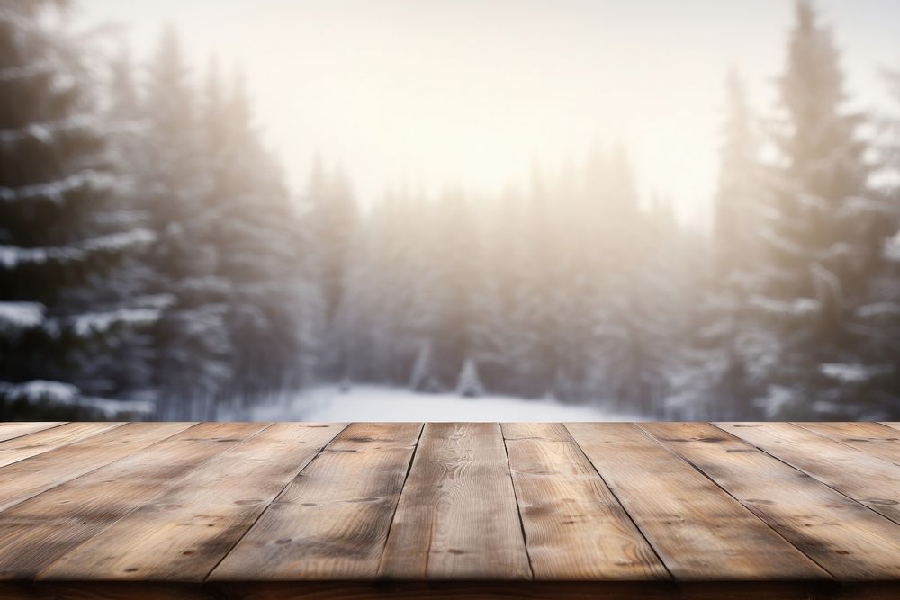 Winter forest wood backgrounds outdoors. AI generated Image by rawpixel.