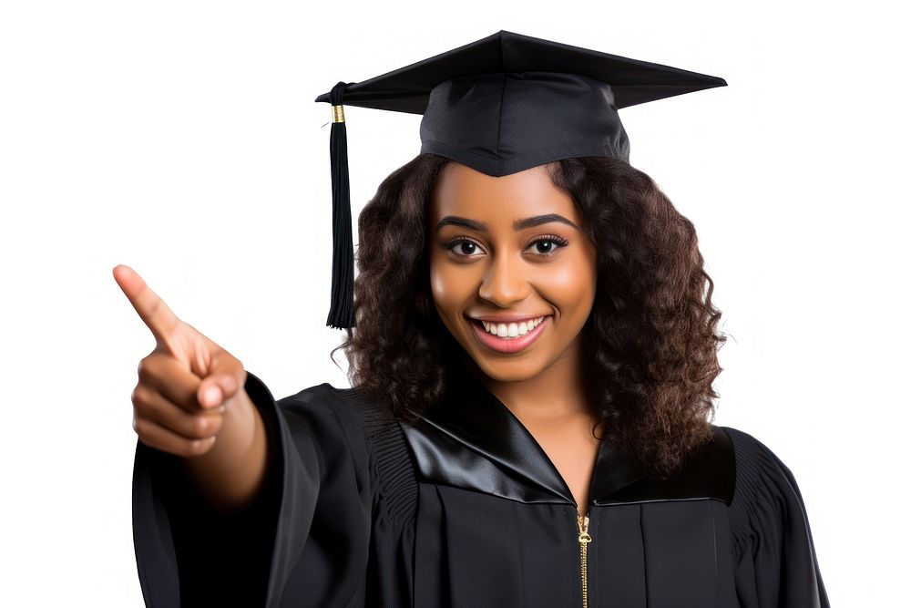 Young university graduate indian woman graduation student finger. AI generated Image by rawpixel.