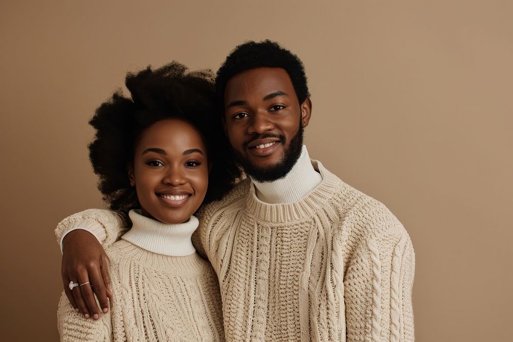 Sweater portrait photo togetherness.