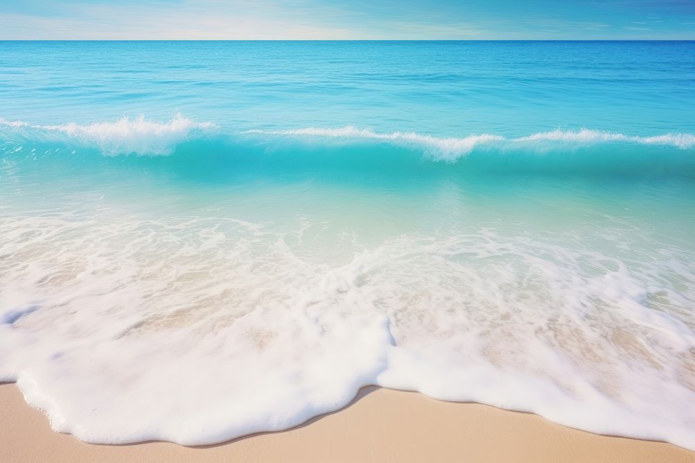 Beautiful seaside landscape beach outdoors horizon.