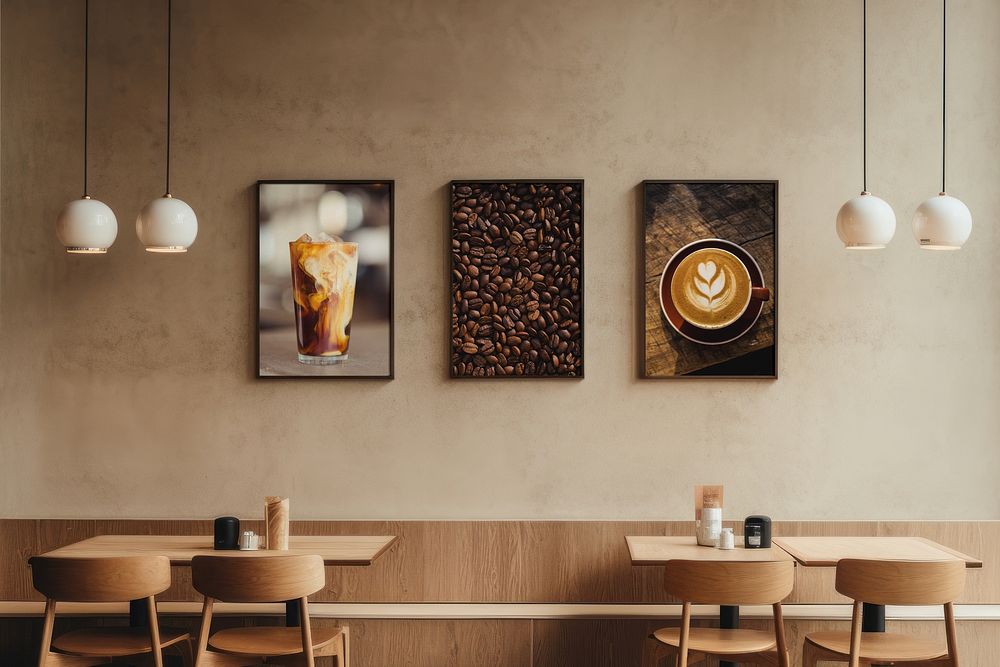 Minimal cafe interior design