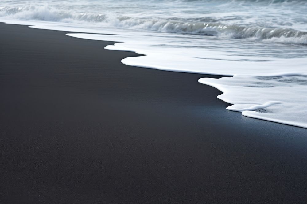Iceland black sand outdoors nature beach.