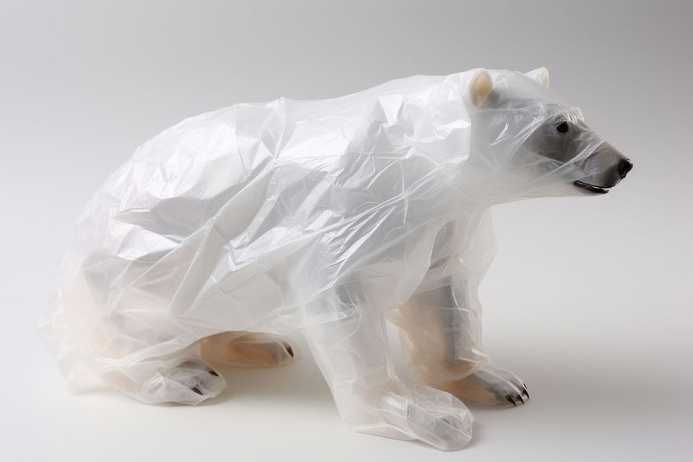 Polar bear plastic animal mammal.
