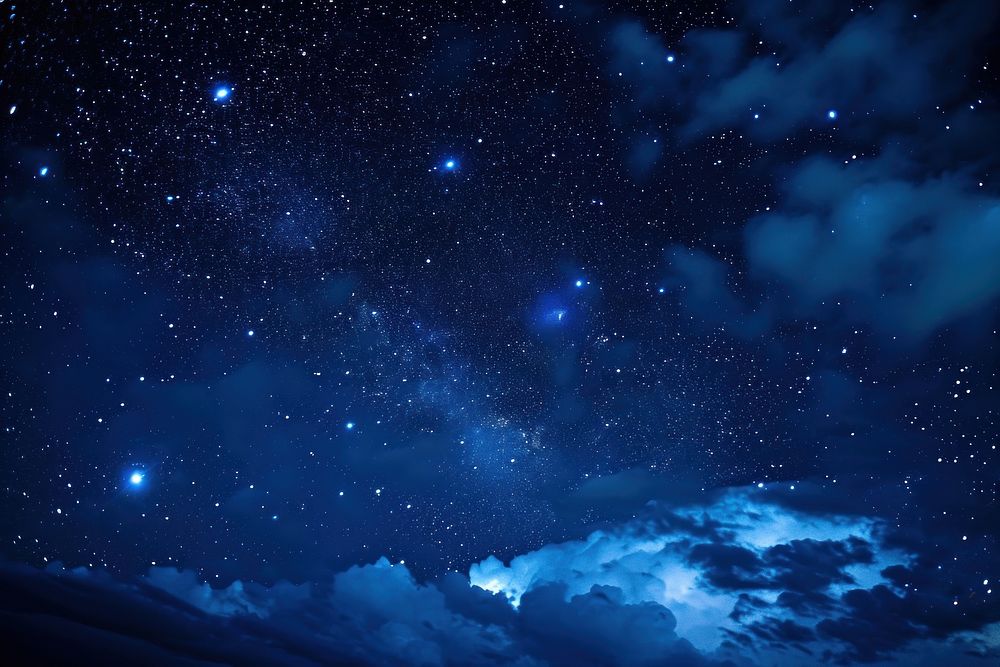 Starry sky night backgrounds astronomy.