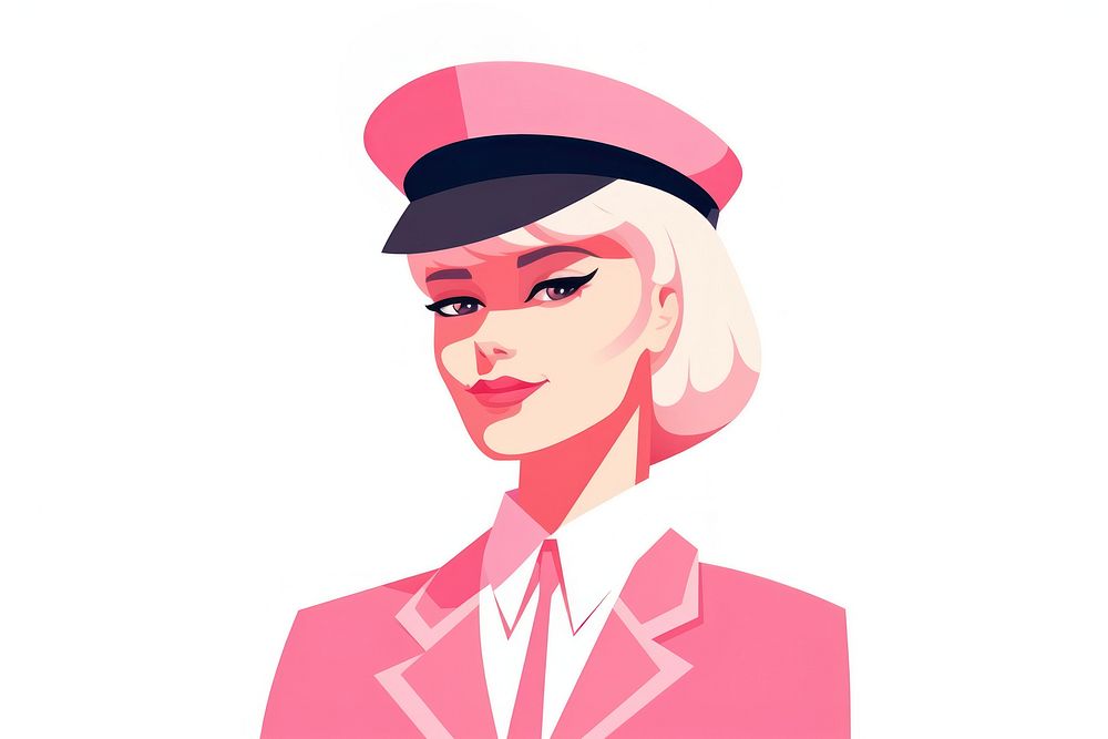 Flight attendant portrait photography illustrated.