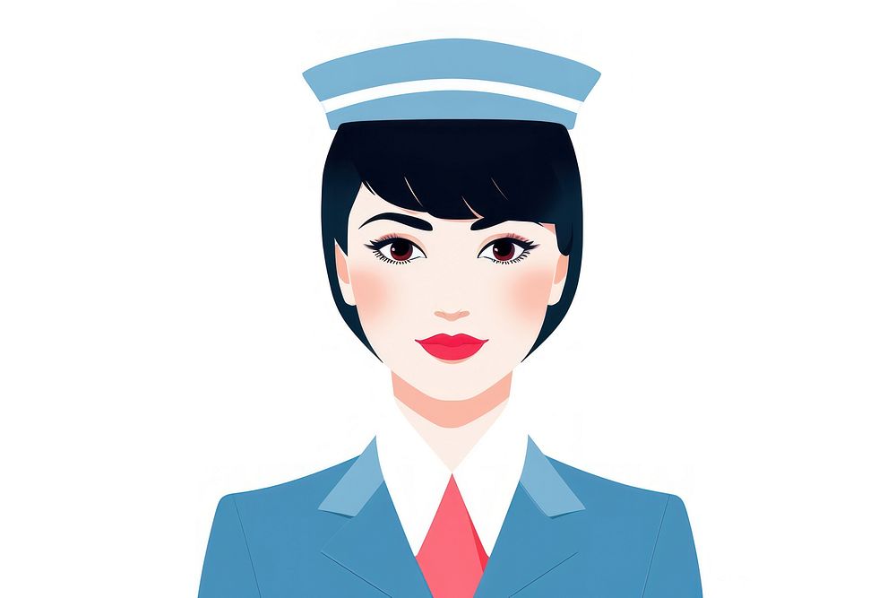 Flight attendant portrait adult photography.