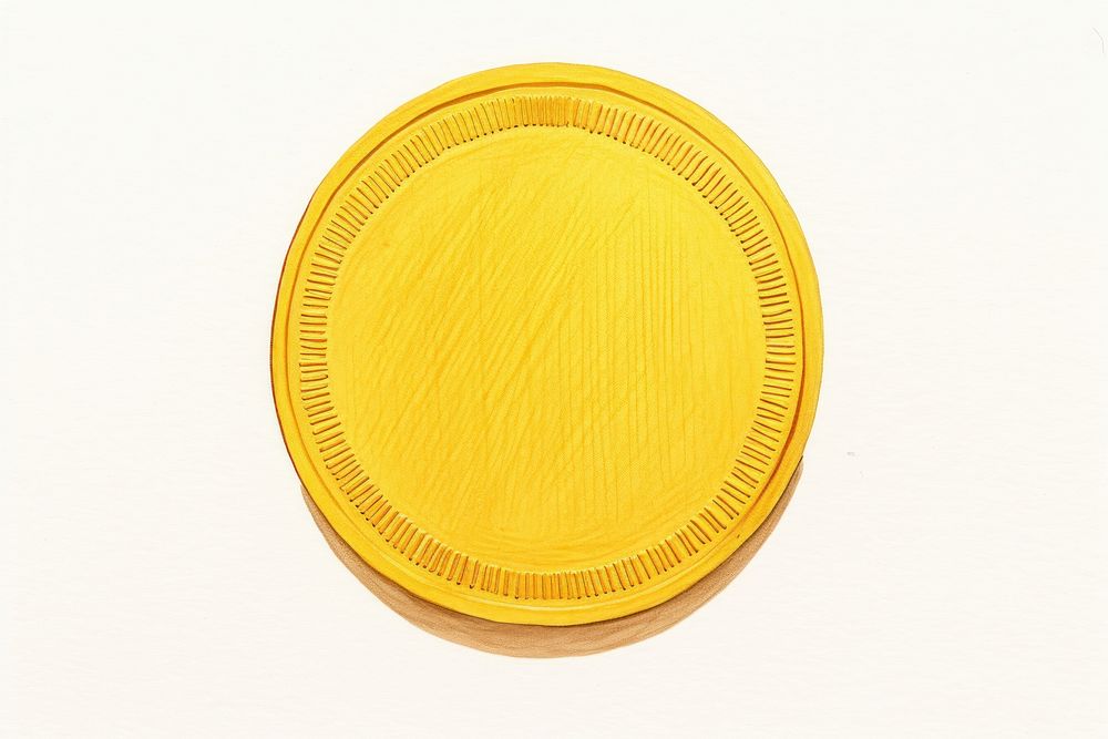 Gold coin white background investment currency.