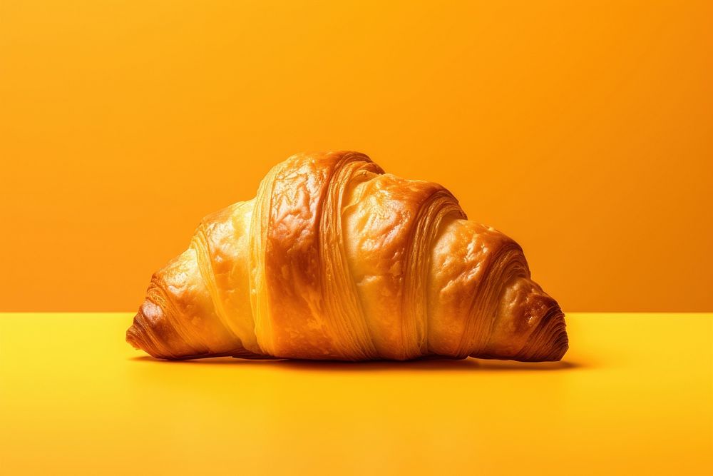 Croissant food bread viennoiserie. AI generated Image by rawpixel.