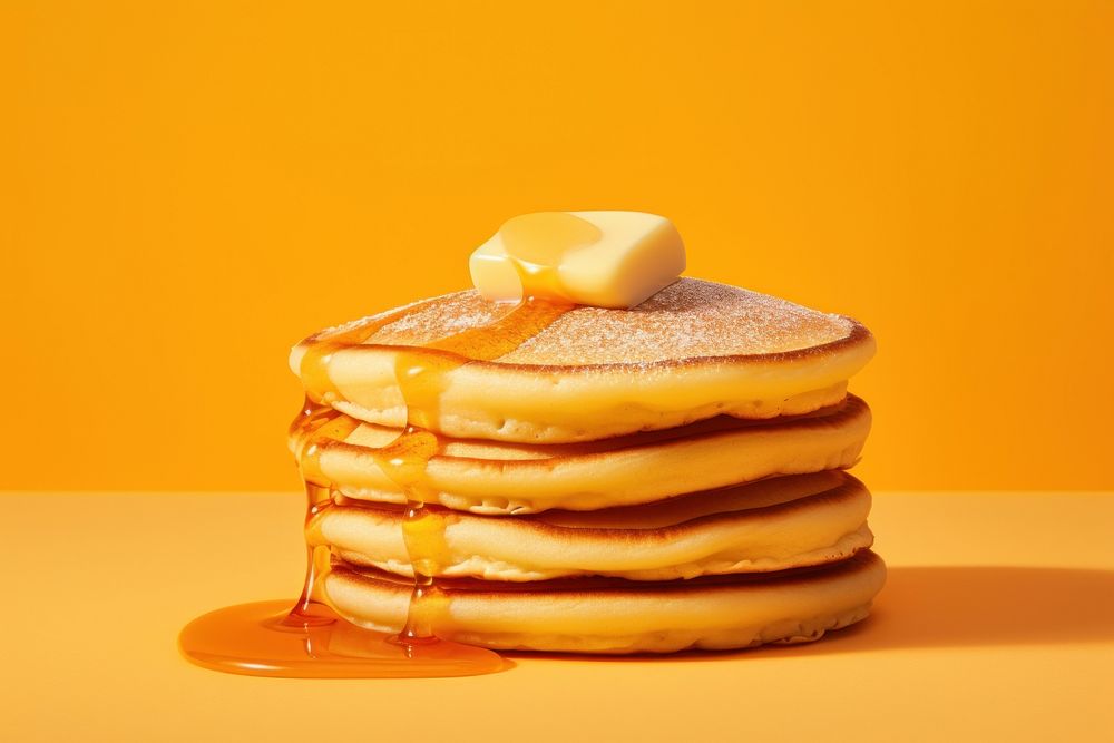 Pancake food still life medication. AI generated Image by rawpixel.