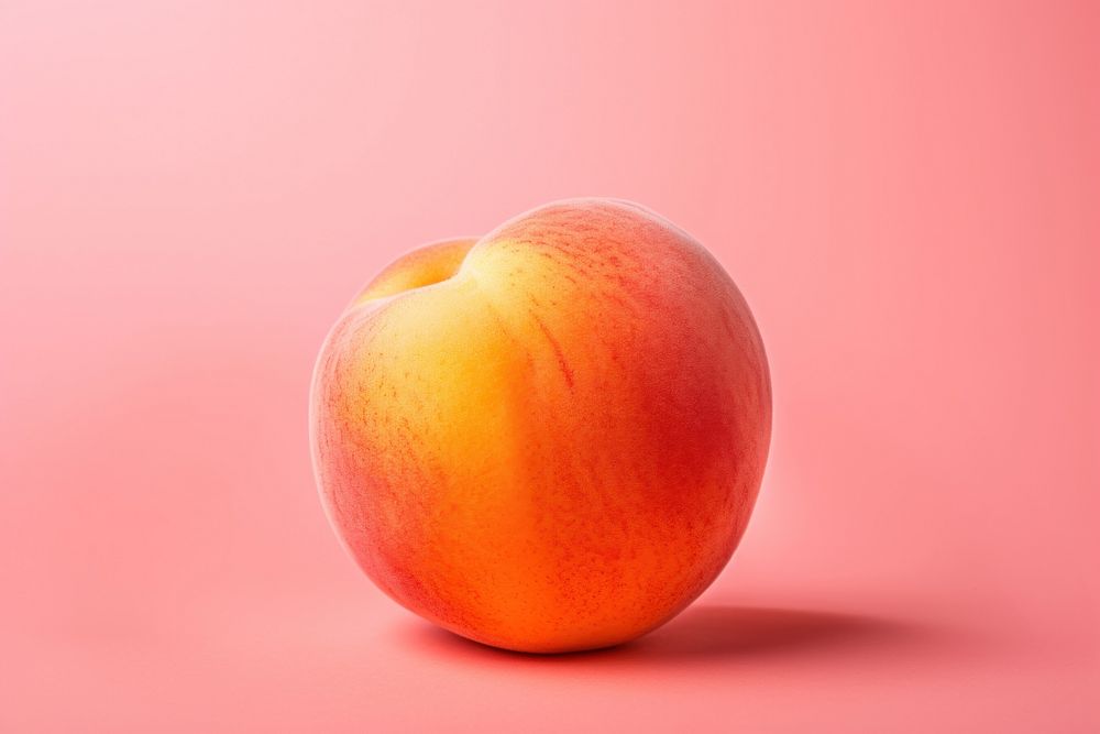 Peach food apple fruit. AI generated Image by rawpixel.