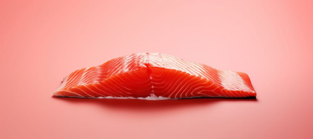 Salmon food seafood pink. AI generated Image by rawpixel.