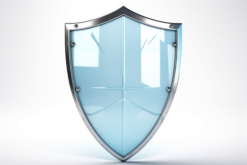 Glass shield white background architecture protection.
