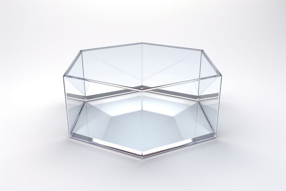 Hexagon furniture crystal glass.