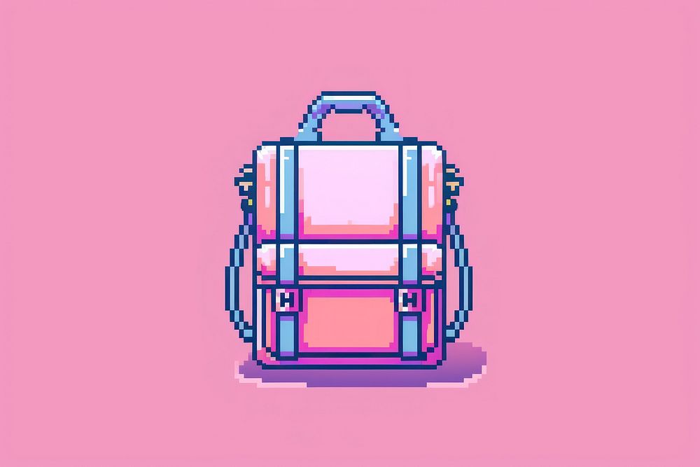 Bag backpack technology cartoon.
