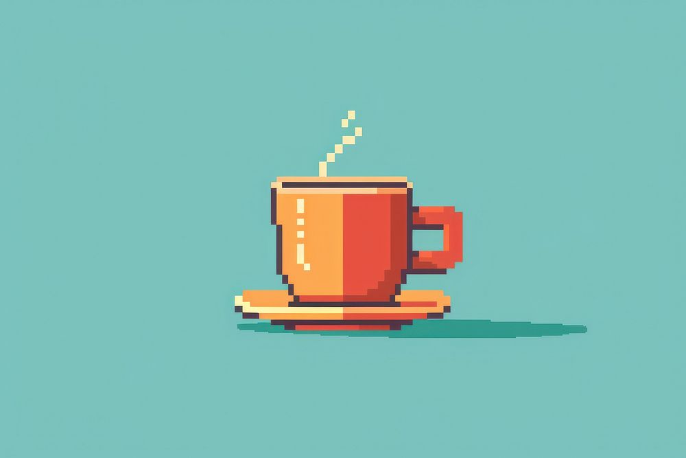 Hot coffee drink cup mug.