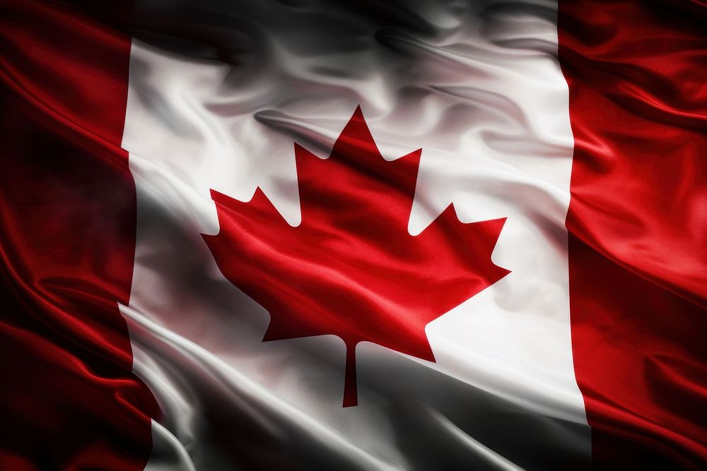 Canada flag backgrounds patriotism person. AI generated Image by rawpixel.